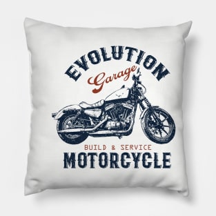 MOTORCYCLE EVOLUTION GARAGE Pillow