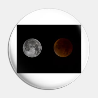 Blood Red Super Moon Eclipse Pin