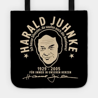 Harald Juhnke Portrait Logo - „Ich hasse Silvester“ Quote Design Tote