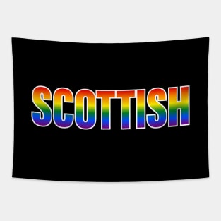 Rainbow Scottish LGBTQ Pride Tapestry