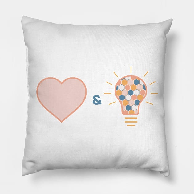 Love & Light (small) Pillow by Project Illumination