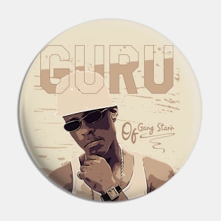 Guru of Gang Starr Pin