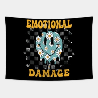 Emotional Damage Slogan, Daisy Melting Smile Tapestry