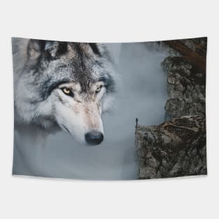 The Wolf Sees You Tapestry