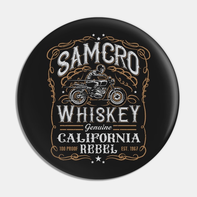 Samcro Whiskey Pin by Punksthetic