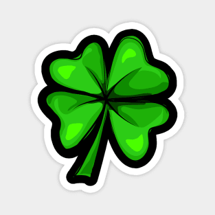 Four Leaf Clover Shamrock Happy St Patrick's Day Men Women Magnet