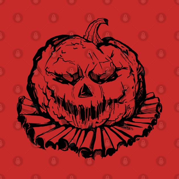 Zombie pumpkin. The terrifying smile of Jack's pumpkin. by ElizabethNspace