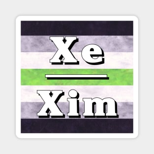 Xe-Xim Pronouns: Agender Magnet