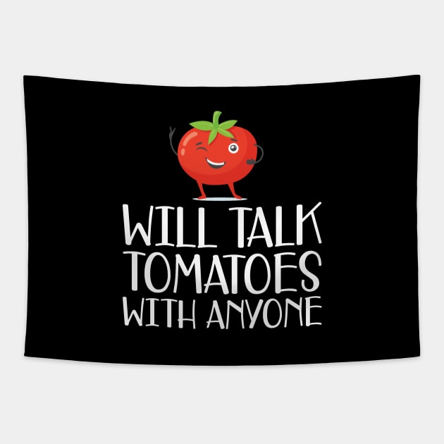 Gardener - Will talk tomatoes with anyone Tapestry by KC Happy Shop