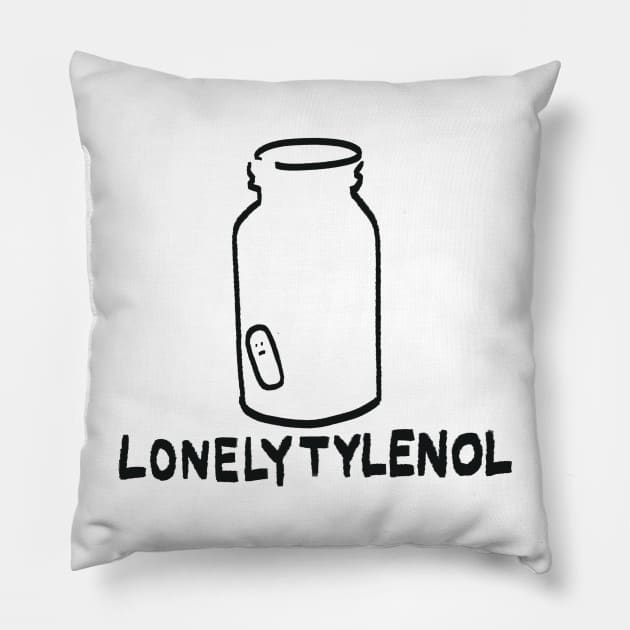 LonelyTylenol Pillow by mikepaget