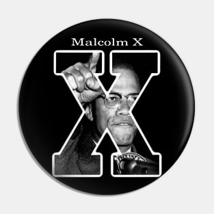 Malcolm X Pin