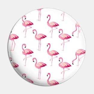 Pink flamingos Pin