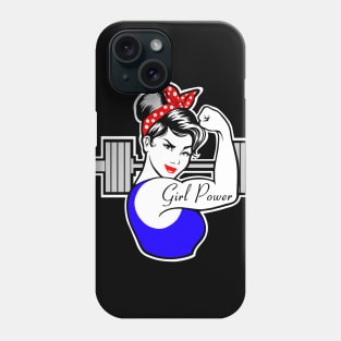 Barbell girl, weightlifting girl, fitness girl, gym girl Phone Case