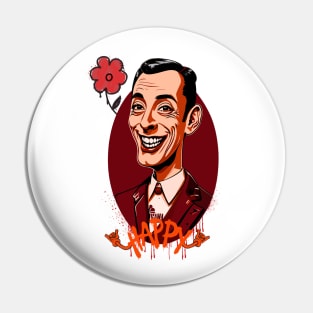 Graffiti Happy Pee Wee Pin