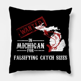 Michigan Fishing Lover Pillow