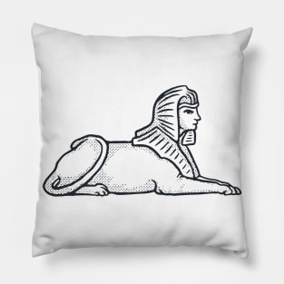 Sphinx Illustration Pillow