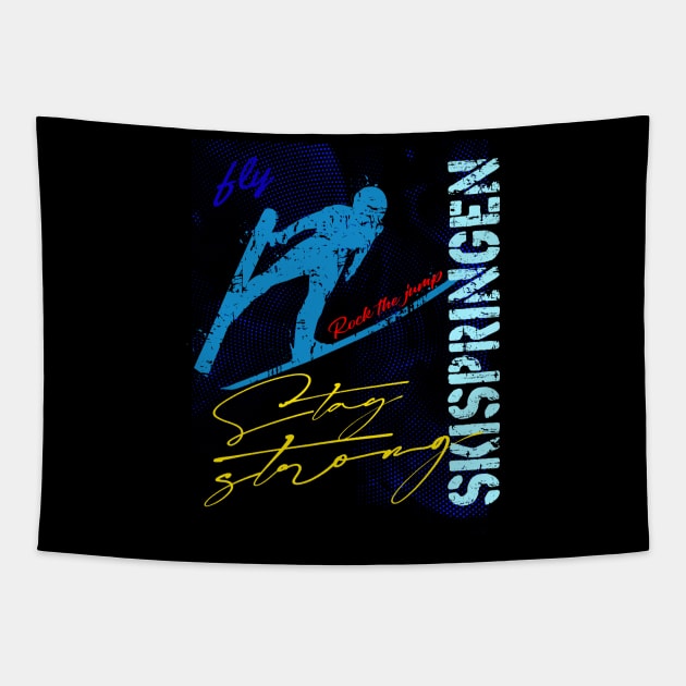 Ski Jumping Ski Jumper Winter Sports Tapestry by Hariolf´s Mega Store