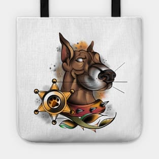 Doberman Dog Police Tote