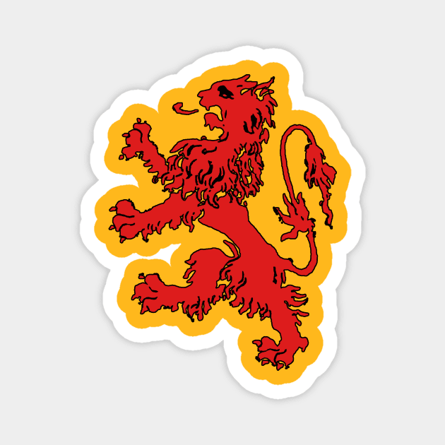 Scottish Lion Magnet by Bluedaisy66