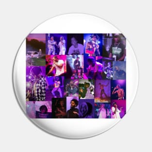 purple rap collage Pin