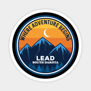 Lead South Dakota Where Adventure Begins Magnet