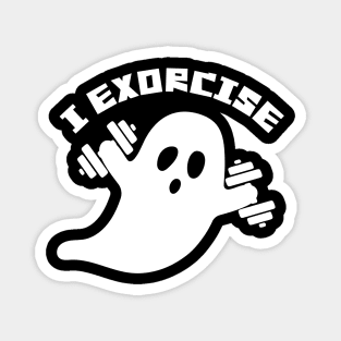 I Exorcise Ghost Halloween Magnet