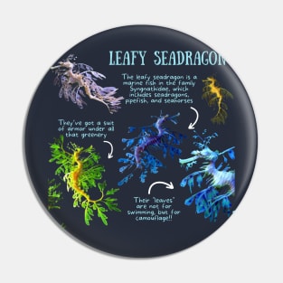 Animal Facts - Leafy Seadragon Pin