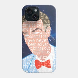 Bill Nye's thoughts on space exploration Phone Case