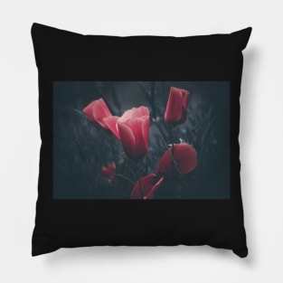 California poppies filtered Pillow