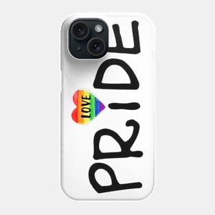 PRIDE LOVE - Black Phone Case