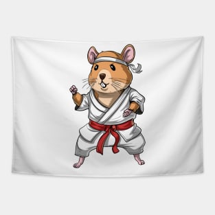 Hamster Karate Tapestry