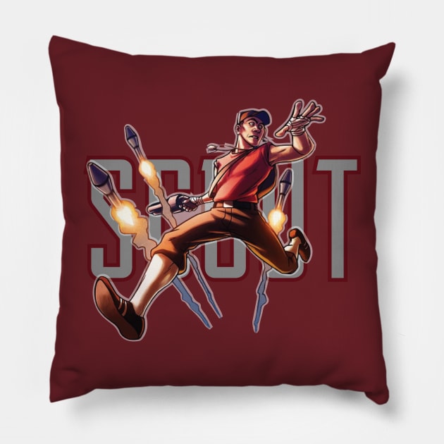 Scout - Team Fortress 2 Pillow by Shapwac12