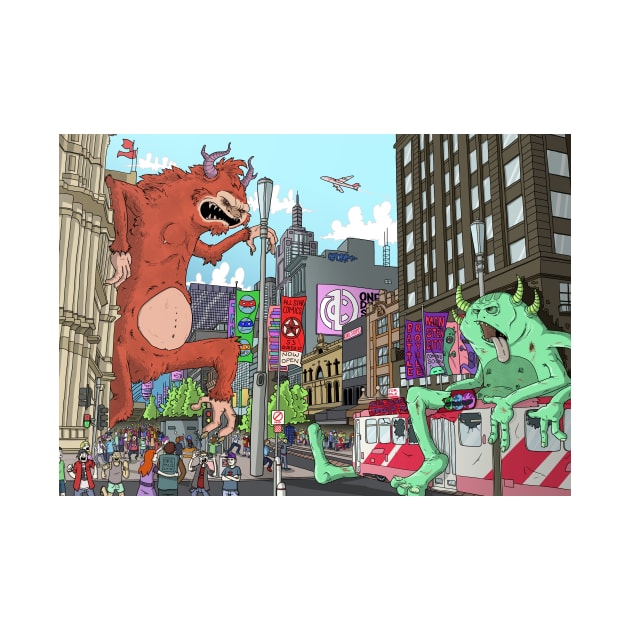 Monster City by chrismcquinlanart