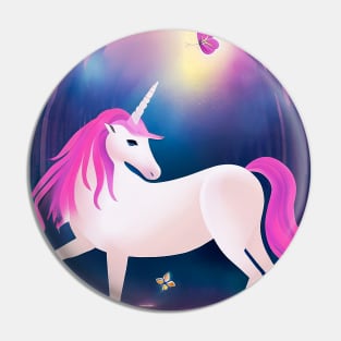 Unicorn forest Pin