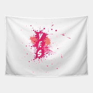 YES Splash | Pink Version Tapestry