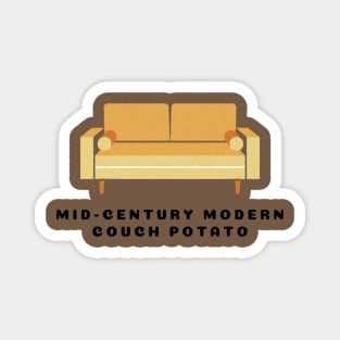 Mid-Century Modern Couch Potato Magnet