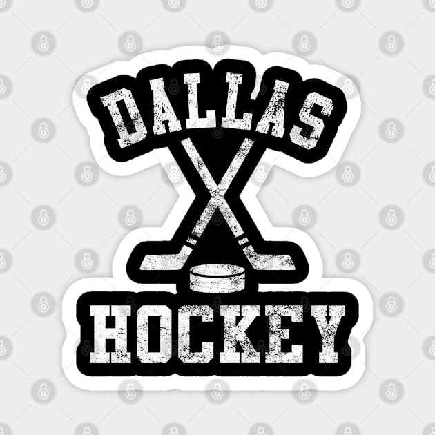 Vintage Dallas Hockey Magnet by tropicalteesshop