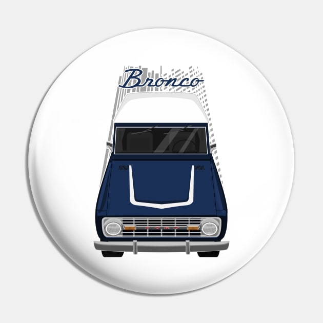 Ford Bronco 1st gen - Dark Blue Pin by V8social