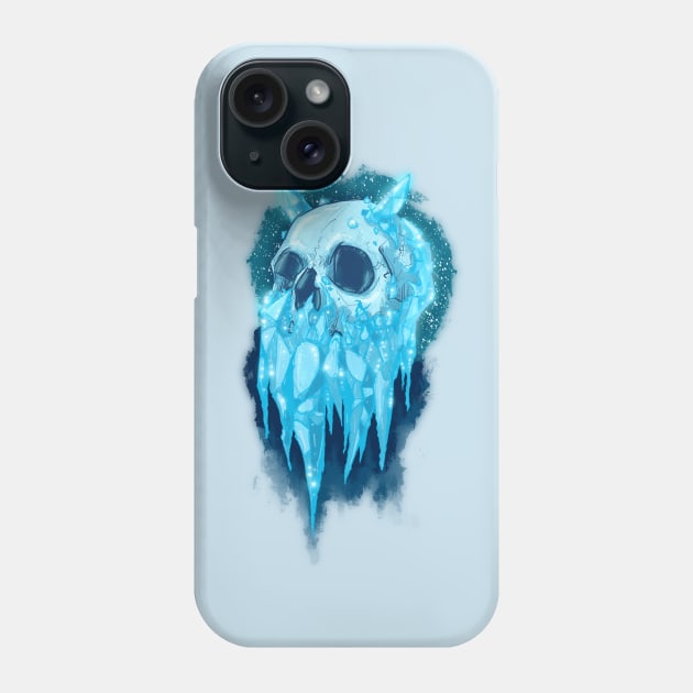 Elemental Skull Ice Phone Case by LVBart