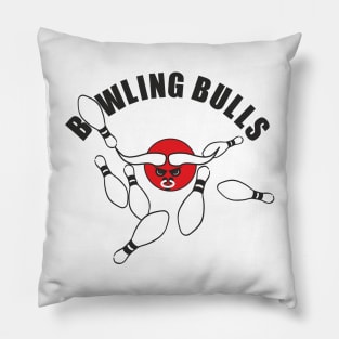 BOWLING BULLS (black) Pillow