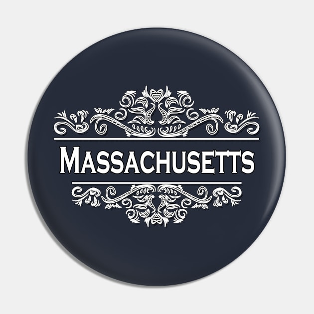 Massachusetts State Pin by Usea Studio