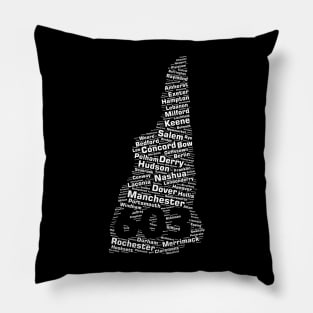 New Hampshire Cities 603 Area Code Pillow