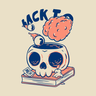 Back to School | Skull | Back to Skull | For White T-Shirt