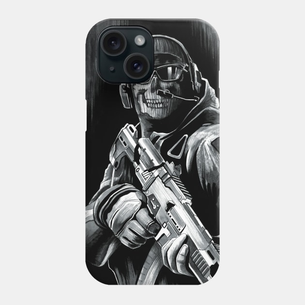 Ghost - Inktober 2019 Phone Case by Jomeeo