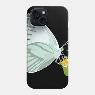 Butterfly with flower Phone Case