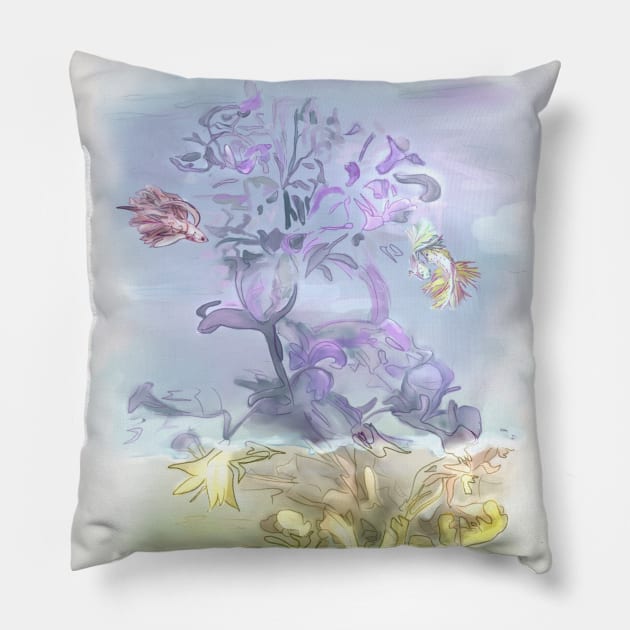 Plant Life Pillow by crossingraindrops@hotmail.com