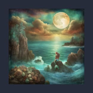 Mermaid Rock Ocean View T-Shirt
