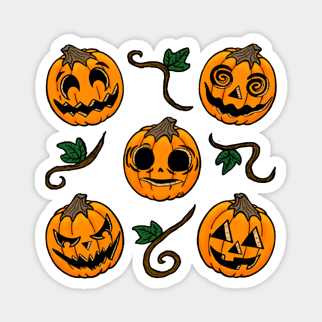 Pumpkin Patch Magnet by HonuHoney