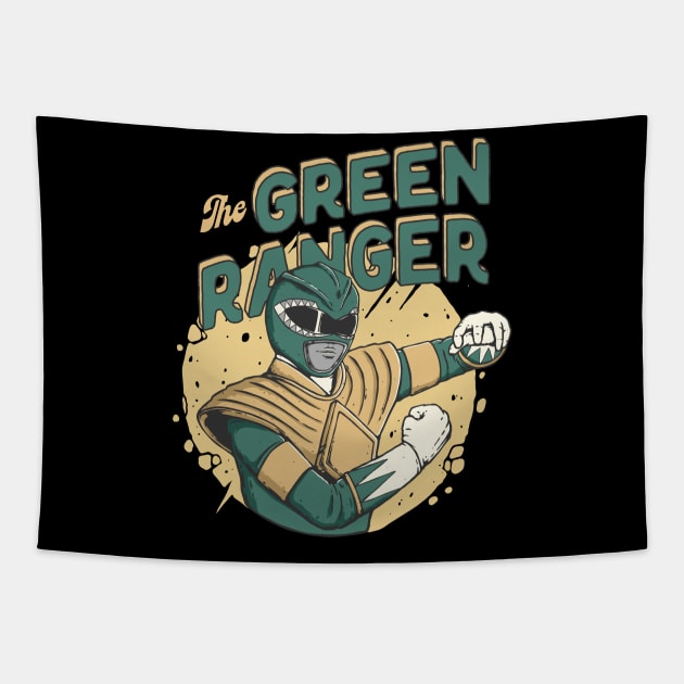 Mighty Morphin Green Ranger Tapestry by LukmannHak