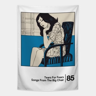 Songs From The Big Chair - Minimalist Graphic Design Artwork Tapestry